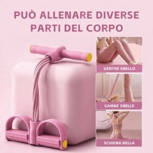banda di resistenza multifunzionale a 6 tubi, corda elastica