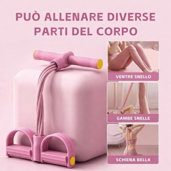 banda di resistenza multifunzionale a 6 tubi, corda elastica