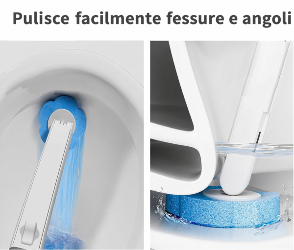 spazzola per wc usa e getta