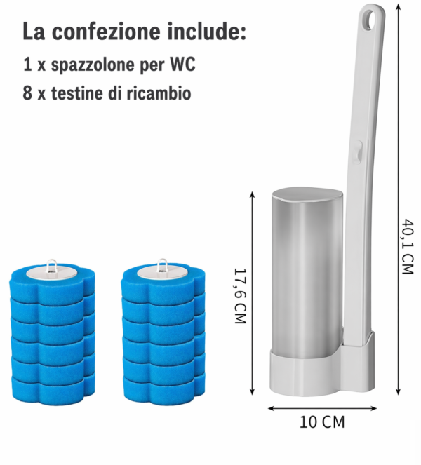 spazzola per wc usa e getta