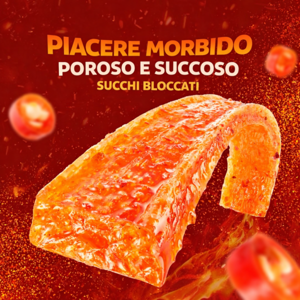 big latiao snack di frumento piccante 106g hot&spicy, caldo e piccante, street food tradizionale cinese bastoncini croccanti al peperoncino