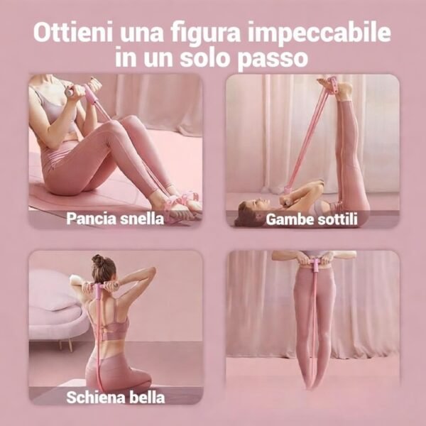 banda di resistenza multifunzionale a 6 tubi, corda elastica